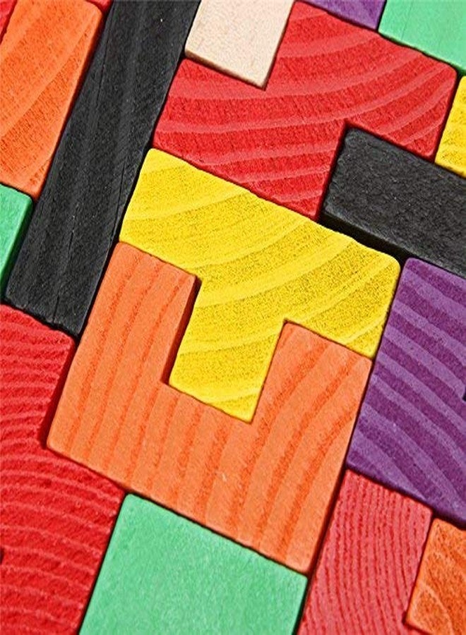 Kavid Wooden Tetris Puzzle Toys Kids Mental Development Educational Toys Children Mind Games - Image 5